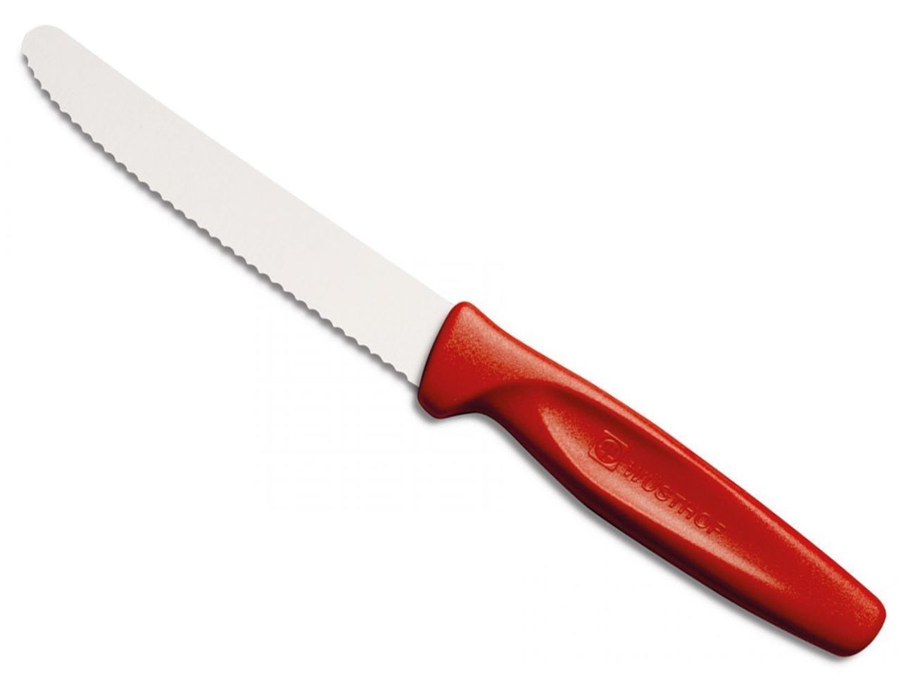 Wusthof Serrated Paring Knife 10cm red The Potlok
