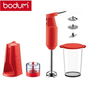 Bevise skål Siege Bodum - Bistro Electric Stick Blender With Accessories - Red - The Potlok