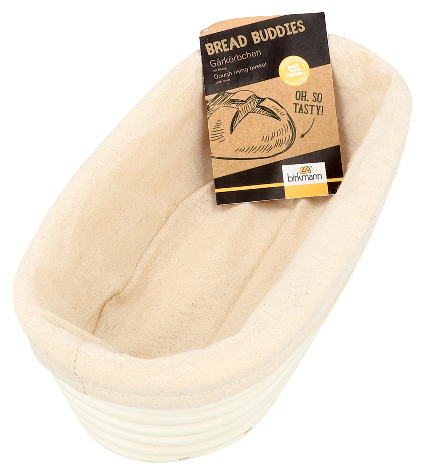 Birkmann Dough Rising Basket with Cover Oblong 30x14cm The Potlok