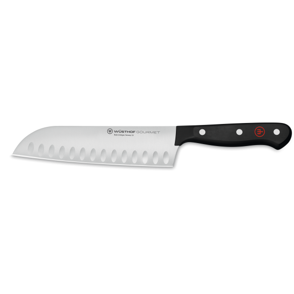 WÜSTHOF Gourmet Santoku Knife (Hollow Edge) 17cm (1025046017)
