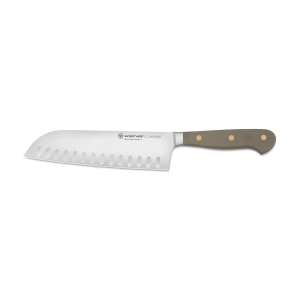 Classic 7" Hollow Edge Santoku — Velvet Oyster