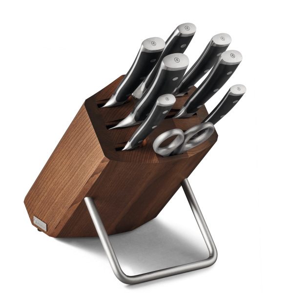 WÜSTHOF Classic Ikon 8-Piece Knife Block Set - Black