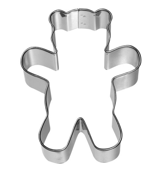 Cookie Cutter Teddy Bear St.Steel 6.5Cm Pg Red