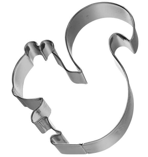Cookie Cutter Squirrel Small St.Steel 7Cm Pg Red