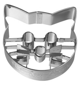 Cookie Cutter Cat Head St.Steel 5.3Cm Pg Blue
