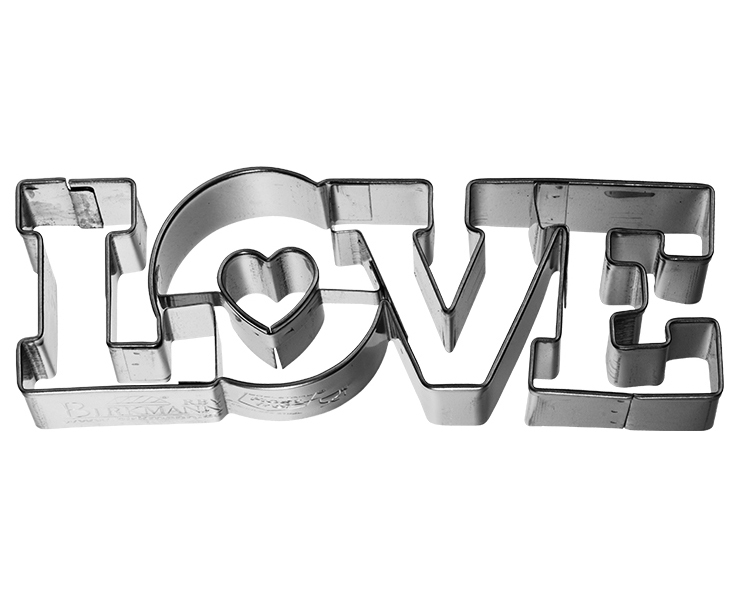Ausstechform LOVE 11 cm