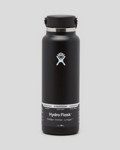 Hydro Flask 40 oz Wide Mouth bottle with Flex Cap – Black