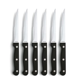 Amefa Steak Knife Set 6-Piece Black