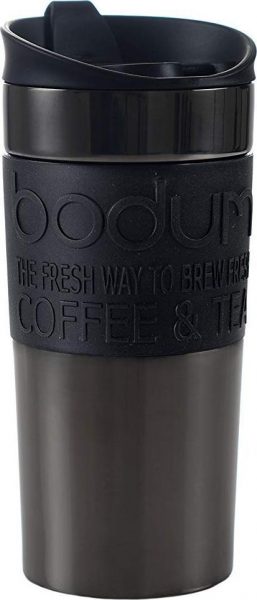 Bodum Travel Mug, 12 oz, Gunmetal