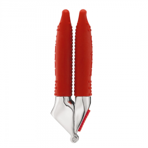 Bodum Bistro Garlic Press, Stainless Steel, Red