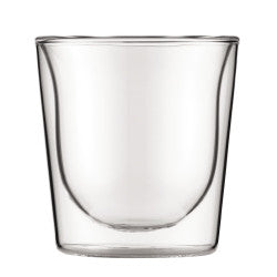 BODUM SKÅL 2pcs Double Wall Glass, 0.2L / 6oz, Transparent