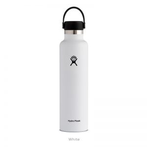 Hydro Flask 24 oz Standard Mouth Bottle with Flex Cap – White