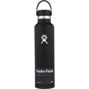 Hydro Flask 24 oz Standard Mouth Bottle with Flex Cap – Black
