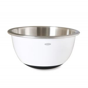 OXO Good Grips White Stainless Steel Mixing Bowl - 3qt