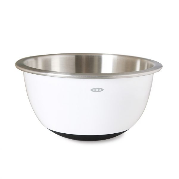 OXO Good Grips White Stainless Steel Mixing Bowl - 3qt