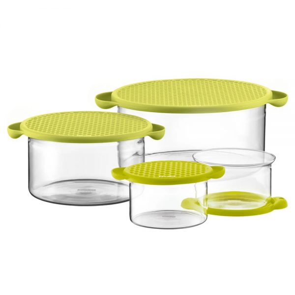 Bodum Hot Pot Bowl with Silicone Lid, 1.0L (Green)