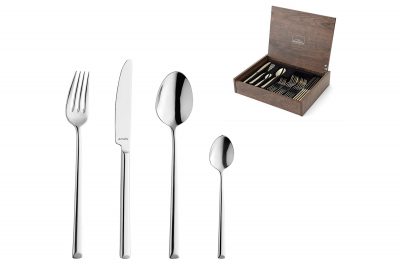 Amefa Metropole 24pcs Cutlery Set in Wood Cabinet
