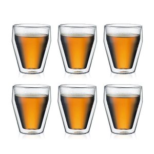 BODUM Pavina Double-Wall Glasses 0.25 L, Set of 6