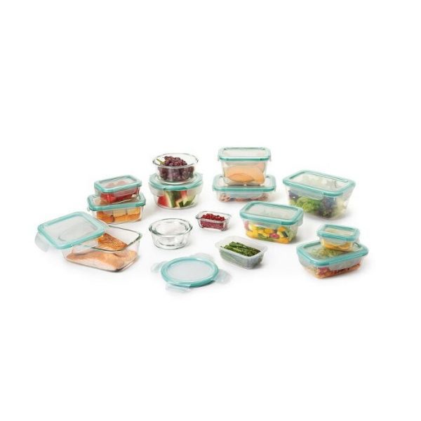 OXO Good Grips 30-Piece SNAP Glass & Plastic Container Set