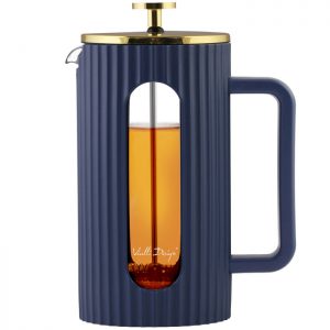 Vialli Design LIVIO Coffee and Tea Maker, 1000ml, Indigo Gold (1050)
